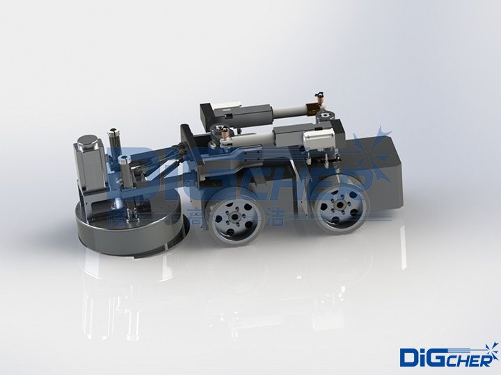 全液壓襯砌臺車模板清理機器人