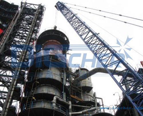 煉油廠催化裂化裝置沉降器至分餾塔之間的油汽管線